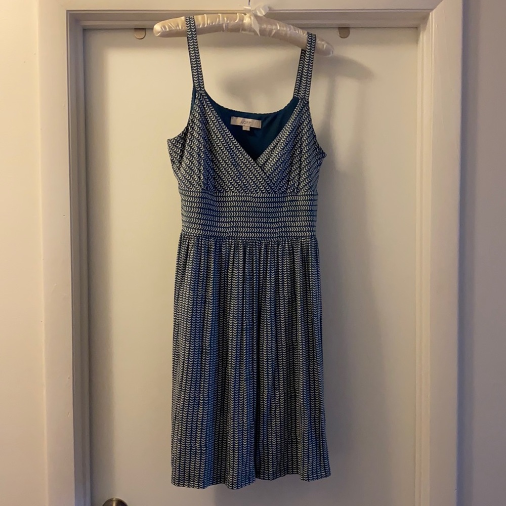 LOFT blue/white dress